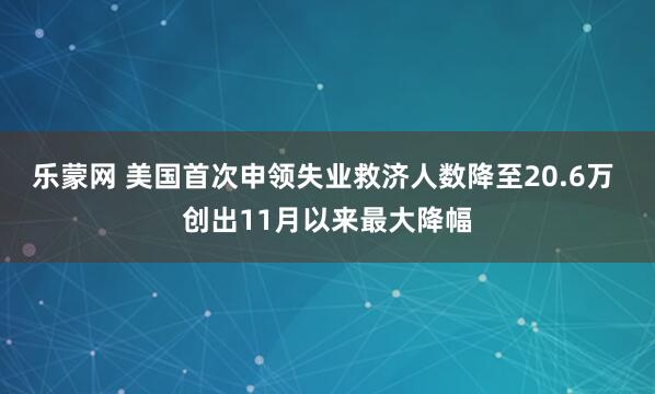 乐蒙网 美国首次申领失业救济人数降至20.6万 创出11月以来最大降幅